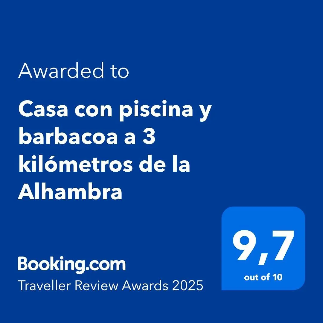 Casa Con Piscina Y Barbacoa A 3 Kilometros De La Alhambra Villa Huetor Vega 0*,